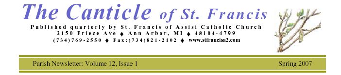 The Canticle of St Francis